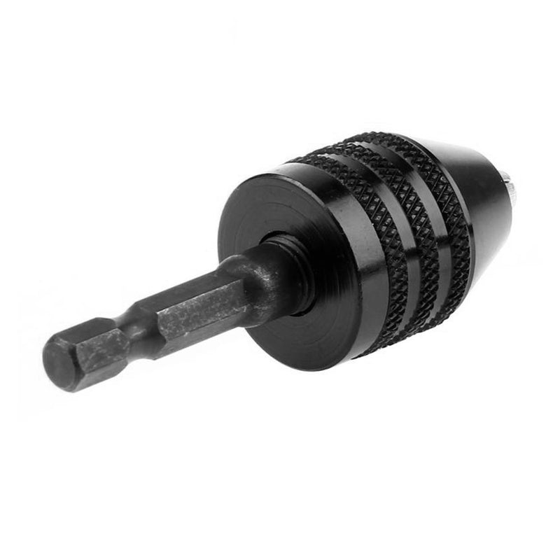 1 piece 1/4" Keyless Drill Chuck Adapter Screwdriver Impact Driver Hex Shank Hot