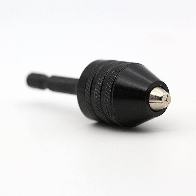 1 piece 1/4" Keyless Drill Chuck Adapter Screwdriver Impact Driver Hex Shank Hot