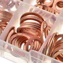 200 x Solid Copper M5-M14 Washer Gasket Flat Ring Plug Oil Seal Assorted Set New