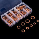 200 x Solid Copper M5-M14 Washer Gasket Flat Ring Plug Oil Seal Assorted Set New