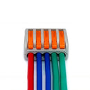 10x 5 Way Reusable Spring Lever Terminal Block Cable Wire Connector Nice