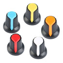 30 PCS 6mm WH148 Potentiometer Shaft Control Rotary Knob Cap 15mmx17mm 5 New Hot