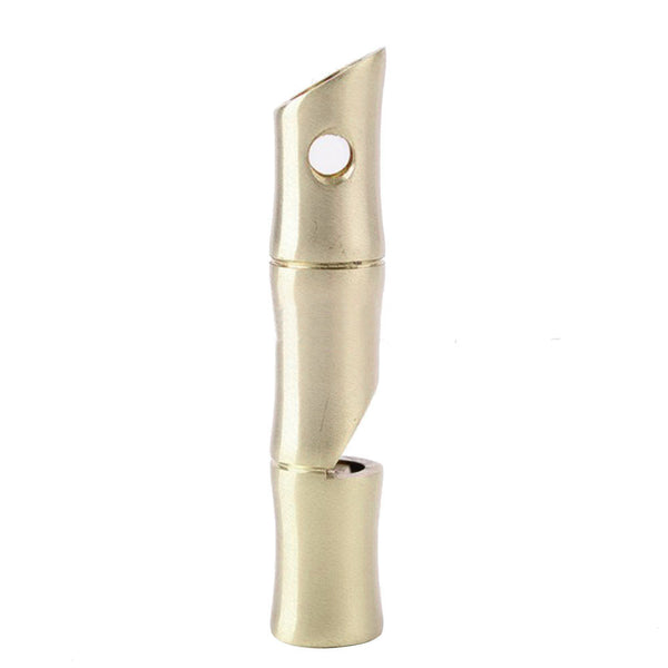 Stainless Steel Bamboo Outdoor High Frequency Survival Whistle Referee New 1x