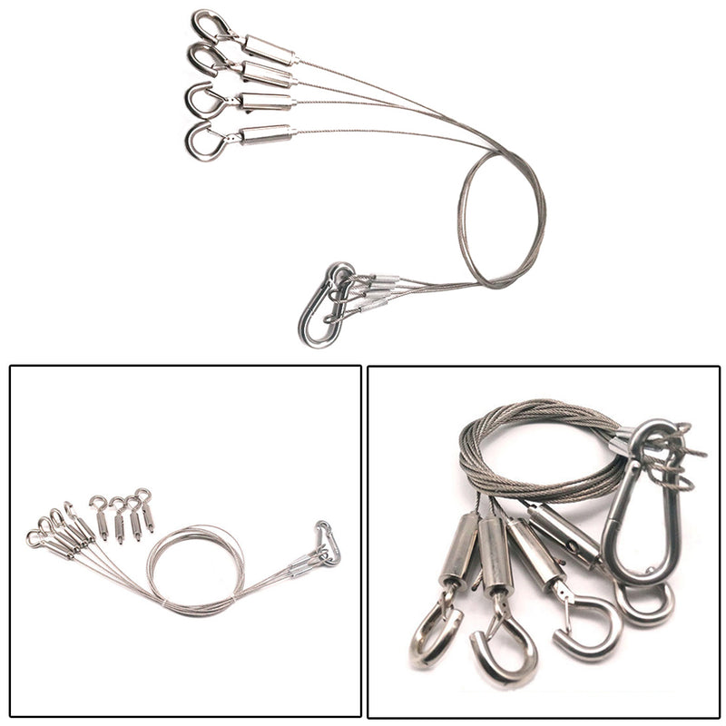 1.5mm*500mm Wire Rope With Panel Light Ceiling Lamps Hook Stainless Steel