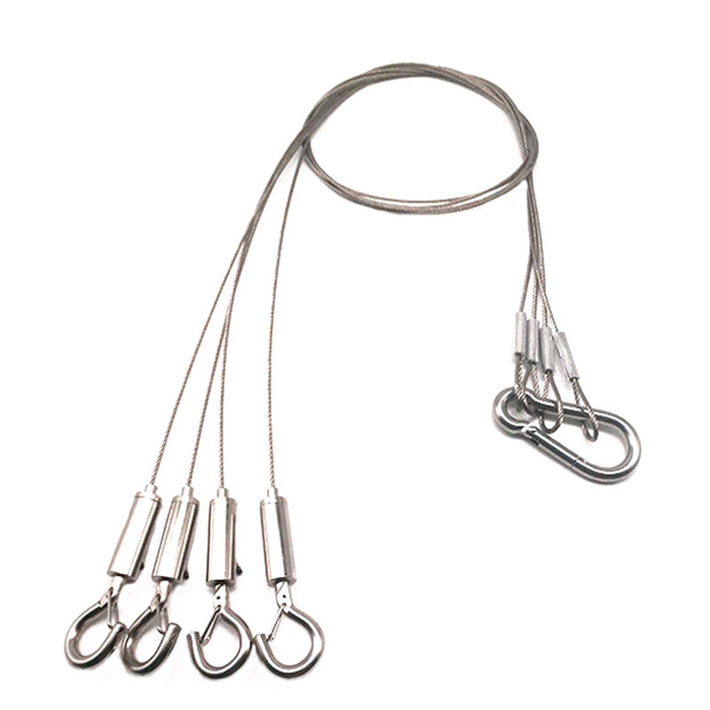 1.5mm*500mm Wire Rope With Panel Light Ceiling Lamps Hook Stainless Steel