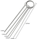 3 Pcs Airbrush Spray Cleaning Repair Tool Kit Stainless Steel Needle Brush Nice