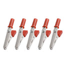 50 x Test Probe Metal Alligator Clips Plastic Handle 50mm Electronics Best