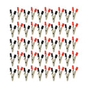 50 x Test Probe Metal Alligator Clips Plastic Handle 50mm Electronics Best