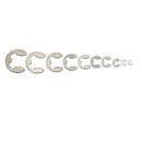 120 Pcs 304 Stainless E-Clip Retaining Circlip Assortment Kit M1.5-M10 Best