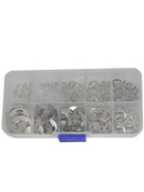120 Pcs 304 Stainless E-Clip Retaining Circlip Assortment Kit M1.5-M10 Best