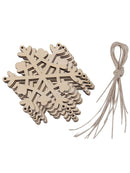 Wooden Christmas Decorations Christmas Tree Ornaments Sets of 2 DTG New 2set