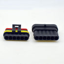 4x Kits 6 Pins Way Car Auto Sealed Waterproof Electrical Wire Connector Plu New