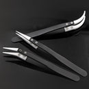 Heat Resistant Anti-static Stainless Steel Ceramic Tweezers Handle 3x Best