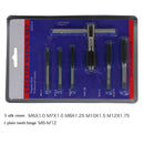 Hand Tap Set Screw Thread Taps T-Wrench Reamer M6-M12 Twist Drill Bit 5 x Best