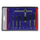Hand Tap Set Screw Thread Taps T-Wrench Reamer M6-M12 Twist Drill Bit 5 x Best