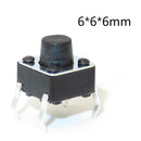 1000 X Panel PCB Momentary Tactile Tact Push Button Switch DIP 6 x 6 x 6mm  ortw