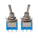 10pcs NEW Mini MTS-202 6-Pin DPDT ON-ON 6A 125VAC Toggle Switches 2 Position