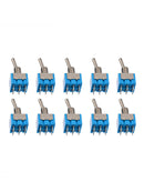 10x Mini MTS-202 6-Pin DPDT ON-ON 6A 125VAC Toggle Switches 2 Position Best r