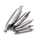 10X Combined HSS Center Dril Countersink Bit Chamfer Center Spotting Drill Set