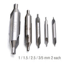 10pcs Combined HSS Center Drill Countersink Bit Lathe Mill Tackle Tool Kit Set