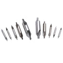 10X Combined HSS Center Dril Countersink Bit Chamfer Center Spotting Drill Set