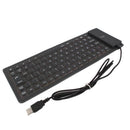 New 85 key silicone keyboard waterproof dustproof soft folding game keyboard
