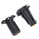 7 Pin 7 Way Trailer Connector Male And Female Light Plug Adapter Engineering