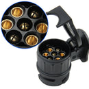 13 To 7 Pins Plug Adapter Electrical Converter Truck Trailer Molding Connector