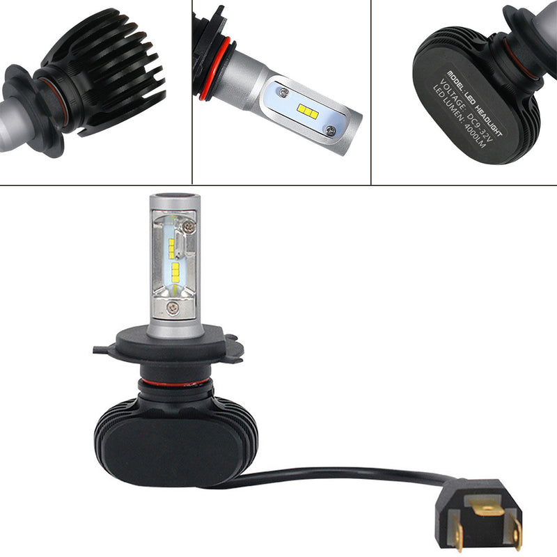 1 x H4 Auto Car Truck LED Headlight Kit Hi/Low Beam Fog Bulbs White Light New