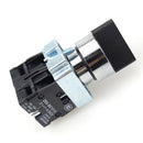 Telemecanique XB2-BD53 Selector Switch 3-Position Spring Return 2NO
