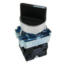Telemecanique XB2-BD53 Selector Switch 3-Position Spring Return 2NO