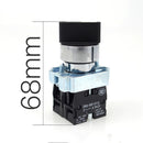 Telemecanique XB2-BD53 Selector Switch 3-Position Spring Return 2NO