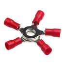 102pcs RV1.25-5.5 Insulated Car Crimp Ring Terminal Wire Connector