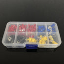 102pcs Assorted Insulated Ring Crimp Terminal Electrical Wire Connector Kits