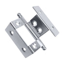 4X Four Fold Bend Hinges Wrap Cabinet Door Hinge Hardware Iron + Hanging Chrome