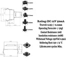 180 Pcs 10 Value Tactile Push Button Switch Micro-Momentary Tact Assorted Kit