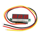 4pcs Mini 0.28" LED Digital Voltmeter 3-Wire Voltage Tester Gauge hot asd