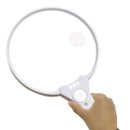 2X 4X 25X Magnifying Glass 5.5" Extra Large Handheld 3 LED Magnifier Loop Loupe