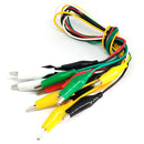 10X Double-ended Alligator Crocodile Clips Cable Jumper Wire Test Leads 5 Colors
