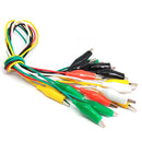 10X Double-ended Alligator Crocodile Clips Cable Jumper Wire Test Leads 5 Colors