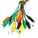 10X Double-ended Alligator Crocodile Clips Cable Jumper Wire Test Leads 5 Colors