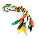 10X Double-ended Alligator Crocodile Clips Cable Jumper Wire Test Leads 5 Colors