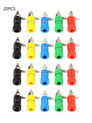 20 X 4mm Banana Plug Socket Connector Binding Post for Amplifier Speaker New