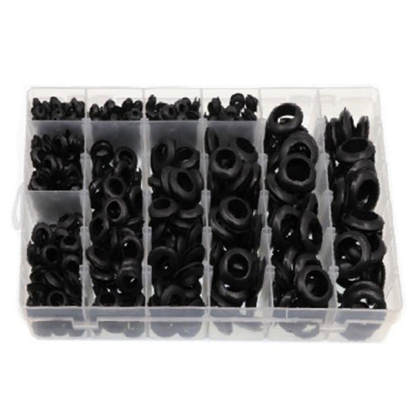 1 Box Rubber Grommets Kit Plug Wire Ring Assortment Set Electrical Gasket Good