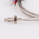 Stainless Steel RTD PT100 Temperature Sensor Thermocouple with 0.5m Cable 3Wires