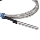 Stainless Steel RTD PT100 Temperature Sensor Thermocouple with 0.5m Cable 3Wires