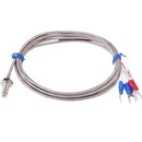 Stainless Steel RTD PT100 Temperature Sensor Thermocouple with 0.5m Cable 3Wires