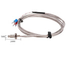 Stainless Steel RTD PT100 Temperature Sensor Thermocouple with 0.5m Cable 3Wires