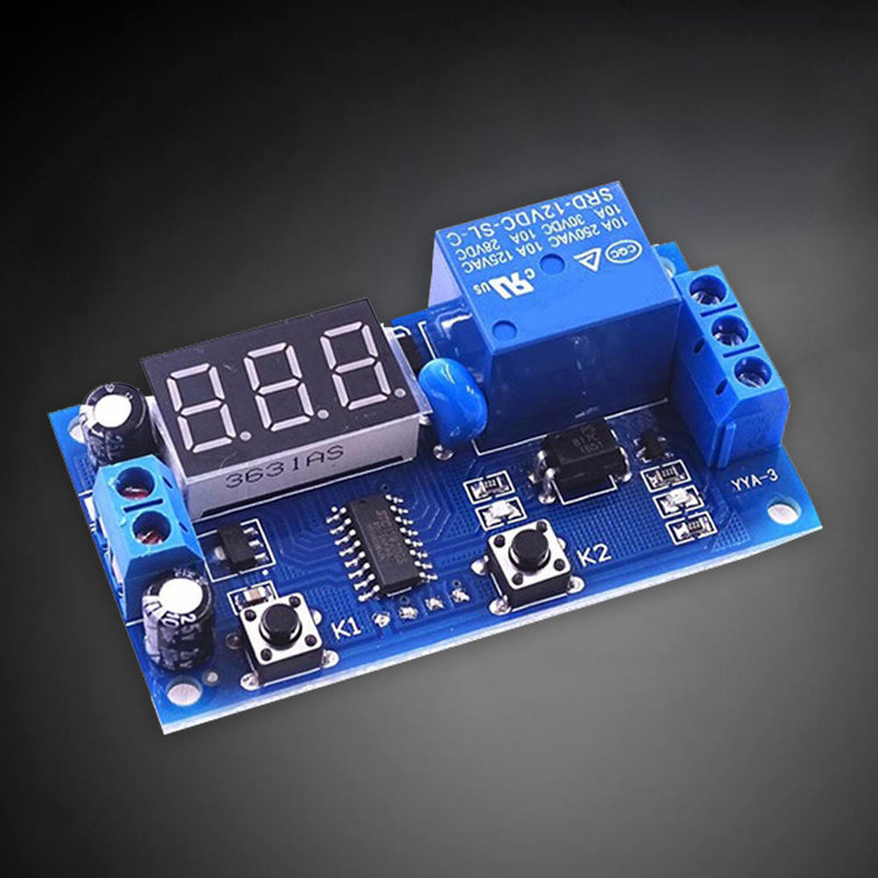 1 xDC 12V Digital LED Cycle Timer Delay Switch Turn Off/On Time Relay Module Hot