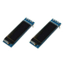 2X 0.91'' 128x32 IIC I2C Blue OLED LCD Display DIY Module DC 3.3V 5V For Arduino